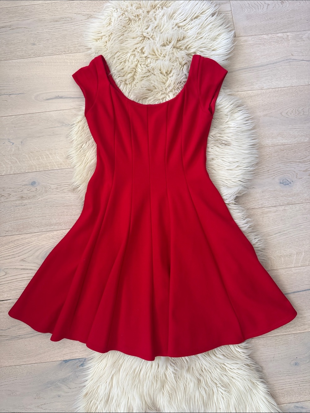 Bailey 44 Red Fit-and-Flare Midi Dress